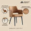 Chaise rembourrée en cuir Tremont-1630156740