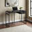 Harry 1-Drawer Black Finish Computer Desk with Black Metal Legs, 29.72" H X 42.09" W X 19.87" D