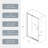50-54" W x 71" H Flush glass shower door-115203404