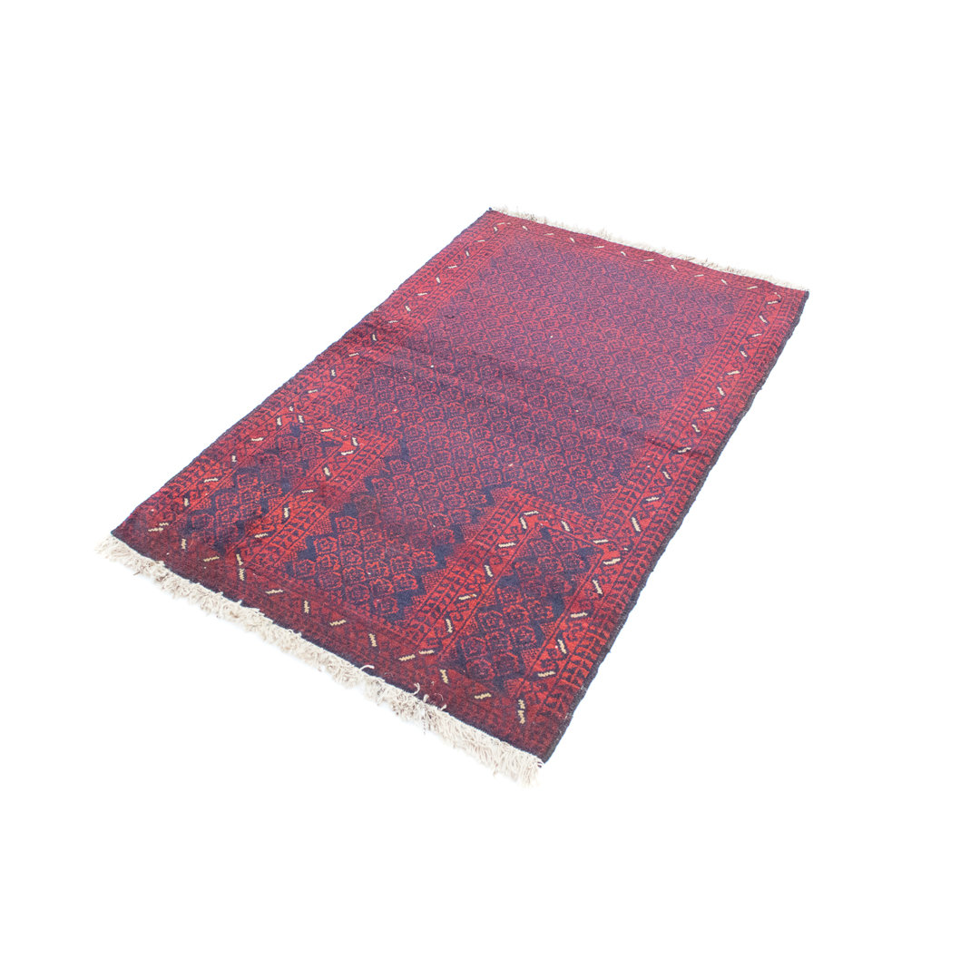 Hand Knotted Wool Red Indoor/Outdoor Rug