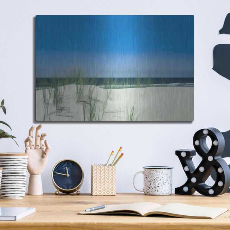 «Sunlit Coastal Dunes» par Don Schwartz, H 12 po x l 16 po