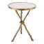 Twig Table-Brass/White Marble