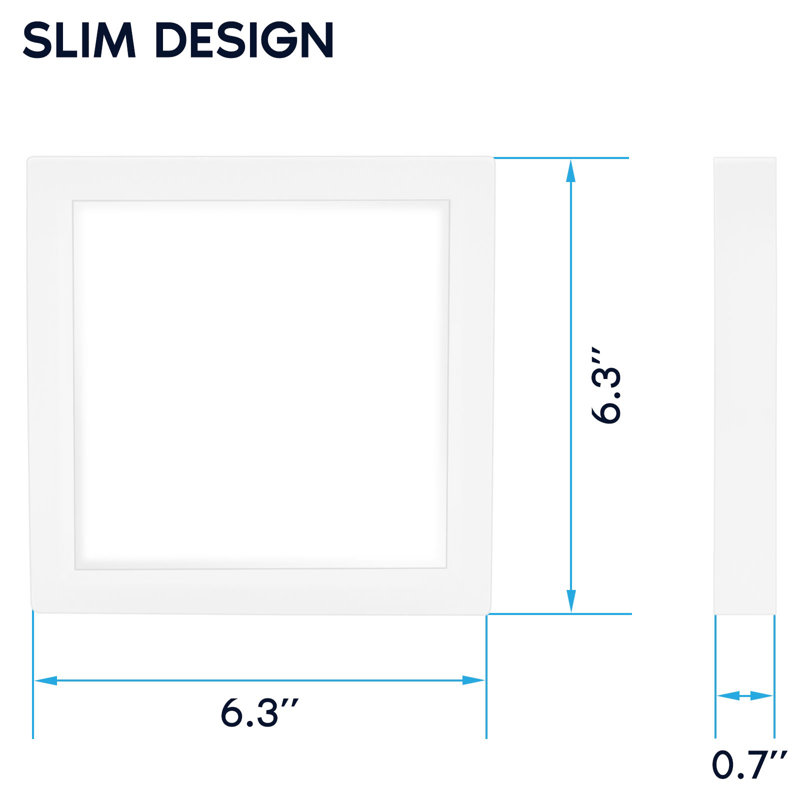 LED Flush Mount, White