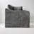 45"w Slipcovered Oversized Accent Chair With 2 Pillow;chenille-1124951899