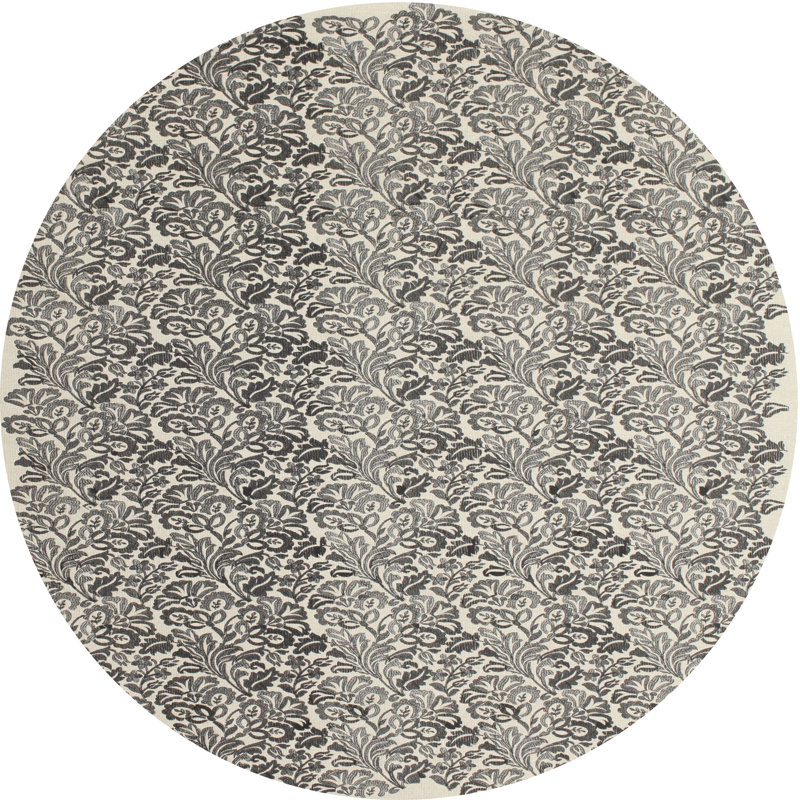 Tapis gris zone contemporaine, Rond 3 pi