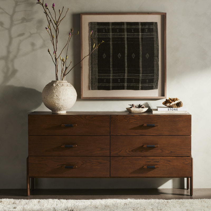 6 Drawer Dresser in Terra Brown Ash