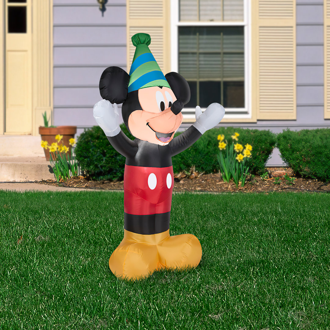 Disney Mickey with Party Hat Inflatable Gemmy Industries