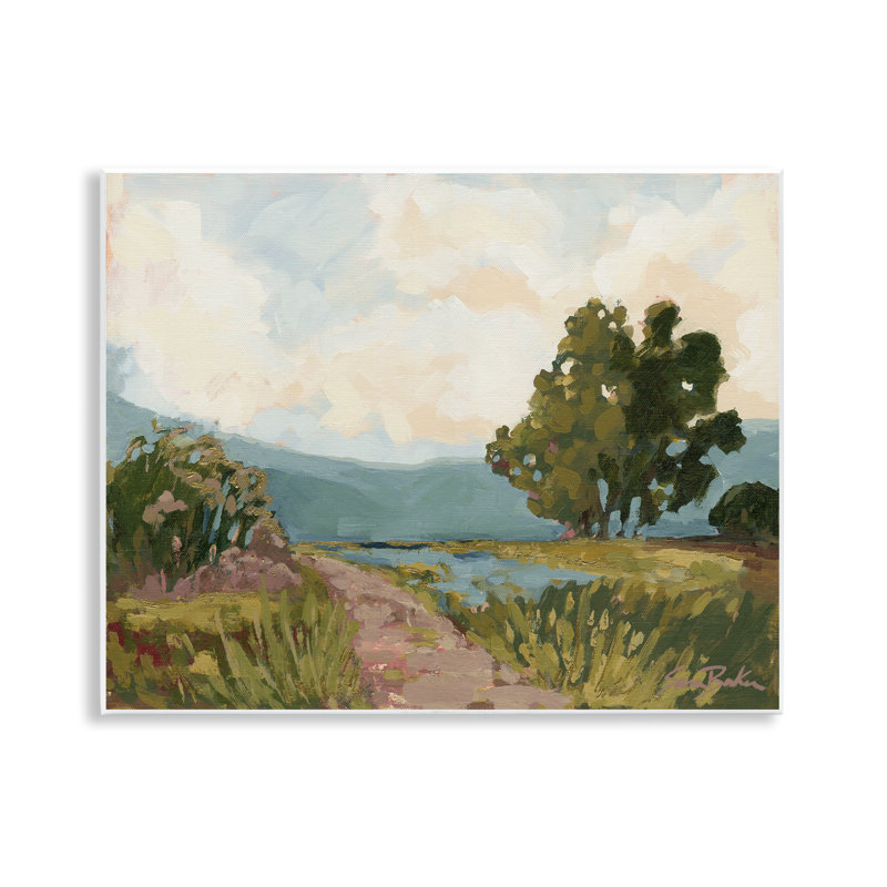 Path to Distant Countryside Wall Plaque, design by Sara Baker
