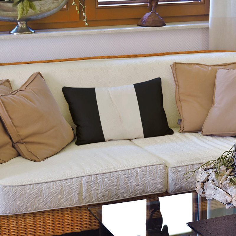 Housse de coussin lombaire Atlanta, Las Vegas, Noir