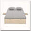 Double chaise longue d'extérieur en rotin d'extérieur avec dossier et siège réglables en osier-768186131
