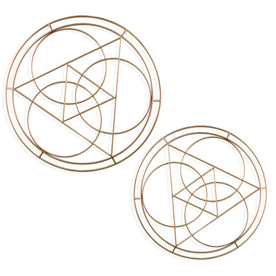 Abstract Wall Decor on Metal