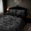 Ensemble de housse de couette gothique en microfibre damassé avec 2 taies d'oreiller très grand, imprimé numérique réversible noir et gris, très grand lit, insertions non incluses-122268453