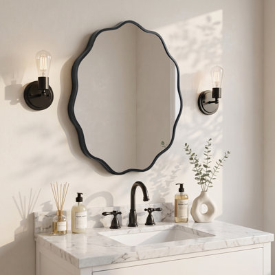 Miroir rond en aluminium