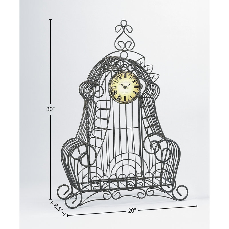 Horloge analogique à quartz en métal