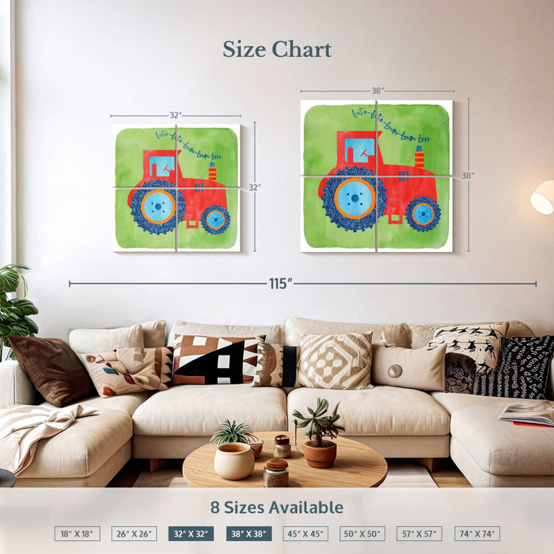Ashelle Tractor, 32" H x 32" W