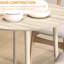 Table de salle à manger pliante de 35 po pour les petits espaces, pieds en bois massif, couleur chêne, différentes occasions en chêne, s'utilise dans les espaces