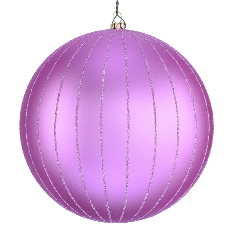 Ornement boule de Noël (ensemble de 2), Orchidée