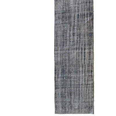 Tapis de zone de tapis de couloir 3 pi x 10 pi 4 po à la main one-of-kind noué la