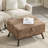 Mid-Century Modern Square Coffee Table Storage Bench, Assembled, For Living Room And Entryway | Gift Idea-781462529