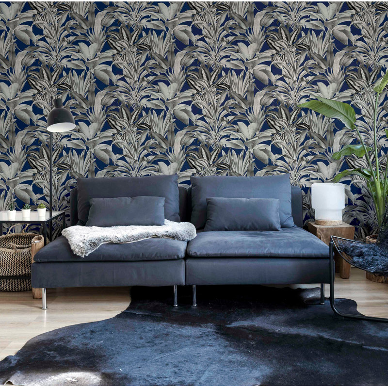 Papier peint Alice, Bleu