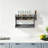 3-Tier Spice Rack with 5 Jars & Chopstick Holder, Wall Mount/Countertop Organizer, Rust-Proof