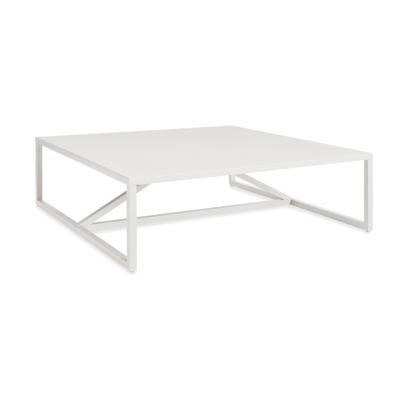 Strut Outdoor Coffee Table, Carbon, 14" H x 54" W x 20" D