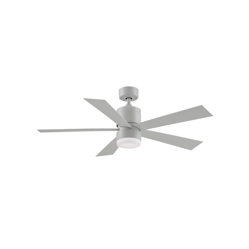 Torch 52" 5 - Blade LED Standard Ceiling Fan with Light Kit Included, Matte White