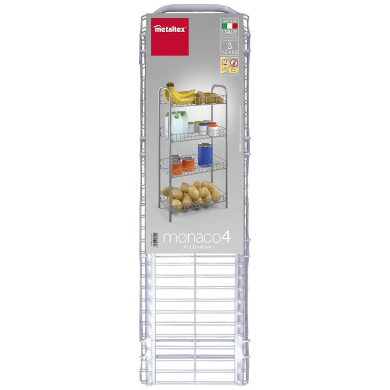 25cm W Metal Storage Rack