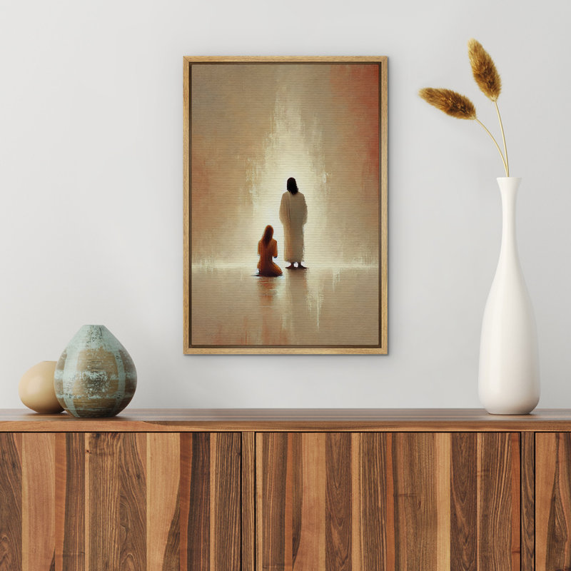 Illustration religieuse rétro d'œuvres chrétiennes, Naturel, H 24 po x l 16 po