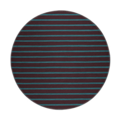 HorizontalStripes Brown Indoor and Outdoor Area Rug