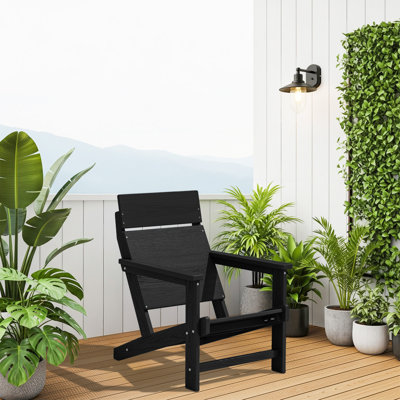 Hdpe One-Piece Backrest Adirondack Chair