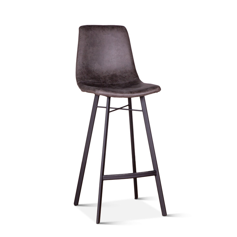 Sam Mid Century Retro Bar Stool, Trapper Brown, Bar Stool ( 30" Seat Height