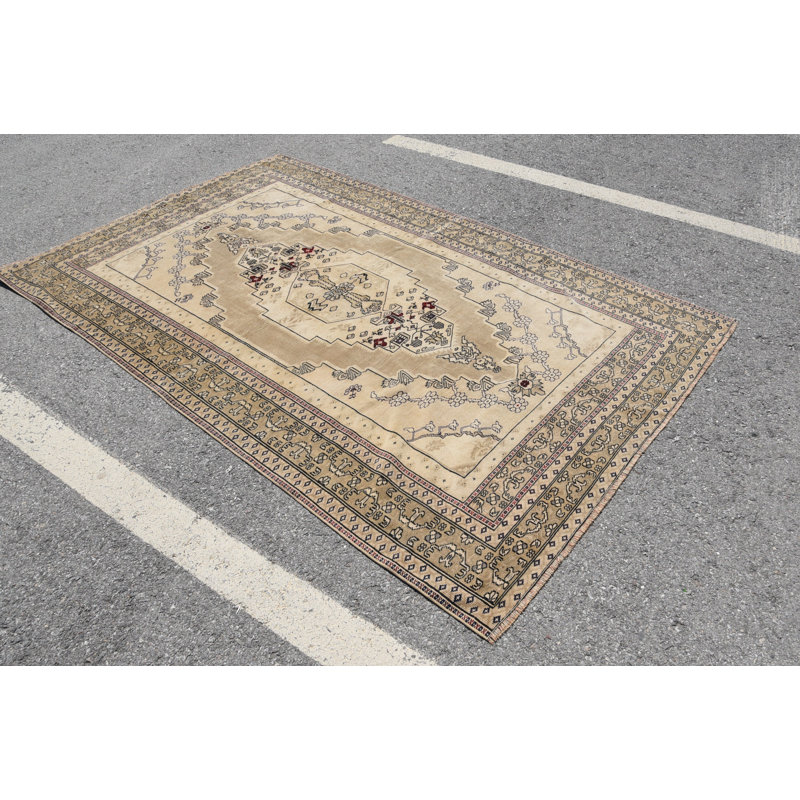 Tapis turcs, grands tapis de 5,3 x 8,3 pi, tapis rétro, tapis brun, tapis oriental, tapis bohème