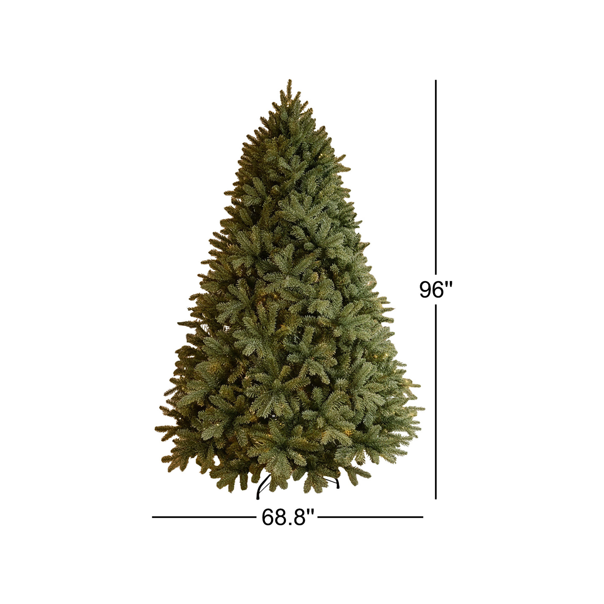 Realistic Christmas Tree with Tips-Lush Foliage For Holiday Decoration (Not included lights), 8' H