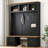 Farmhouse 4-In-1 Hall Tree With Wood Grain Bench And Top-307923778