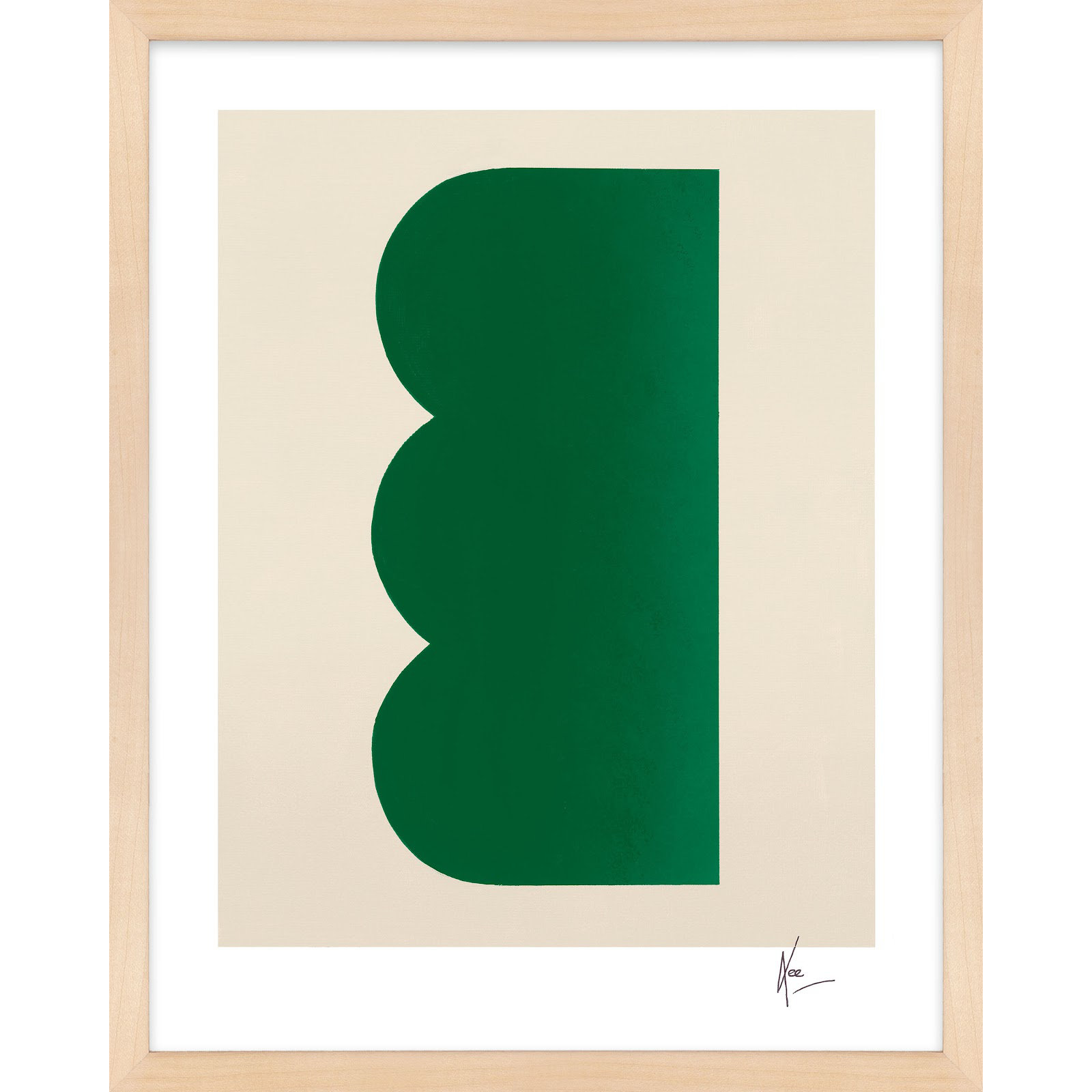Keyhole 3 by Lee Lessem, Maple Framed, 50" H x 40" W x 1.25" D