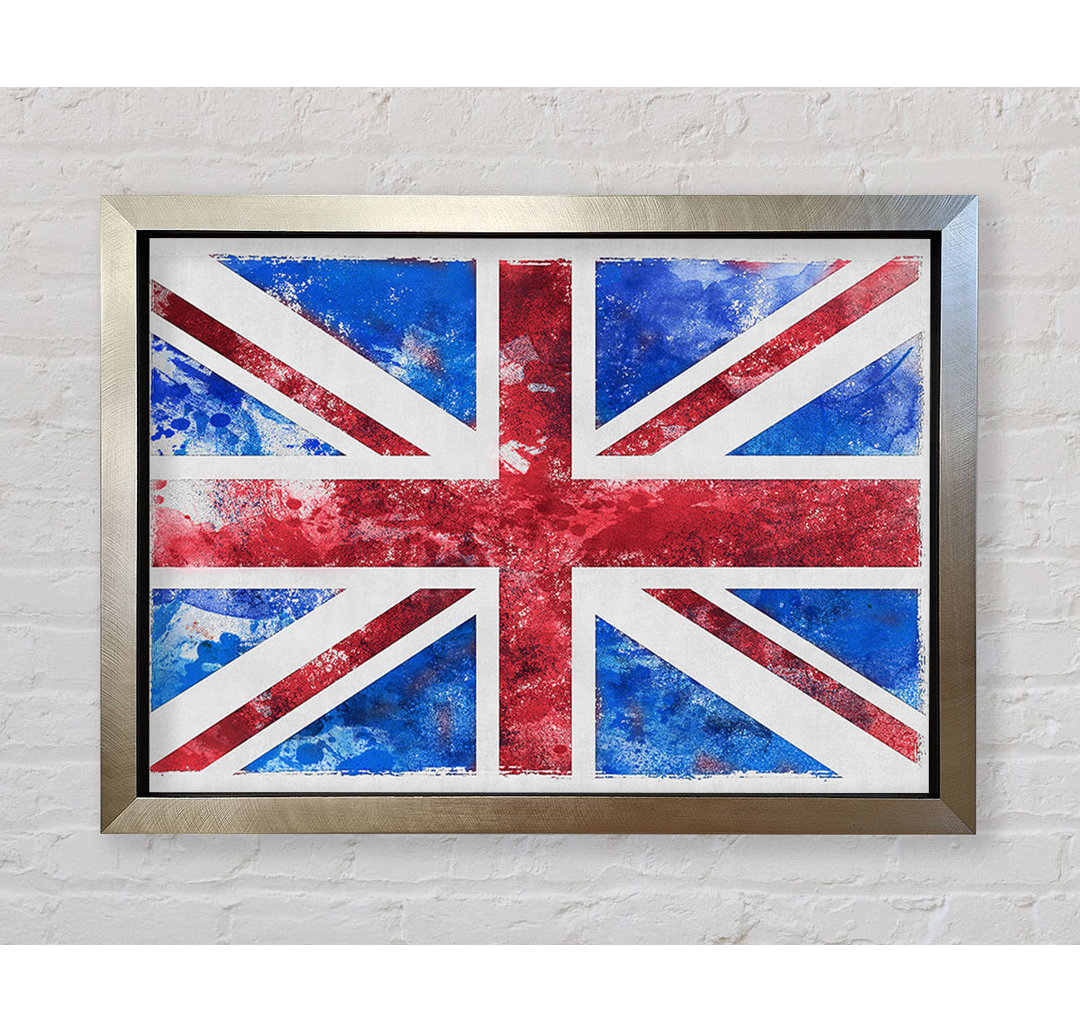 Union Jack Washed Out - Einzelner Bilderrahmen Kunstdrucke