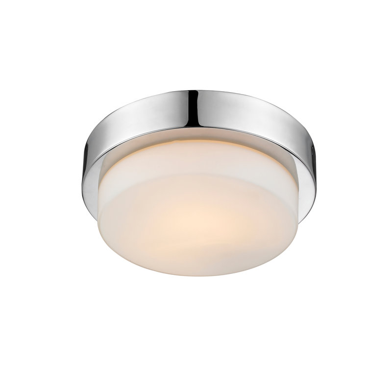 Plafonnier encastré 1 lumière 8,5 po Ayzen, Chrome