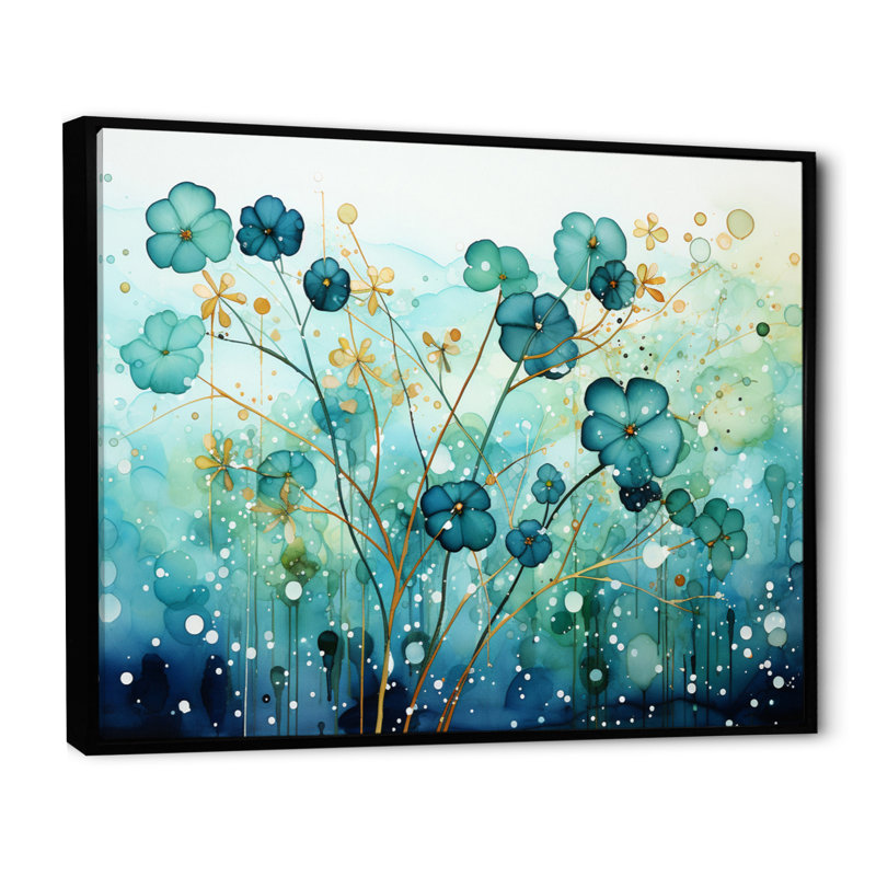" Soothing Symphony ", 34" H x 44" W x 1.5" D, Black Floater Framed