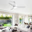 Ventilateur de plafond 46 pouces avec 3 lumières ABS et moteur à 6 vitesses