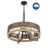 4 - Light Dimmable Wagon Wheel Chandelier