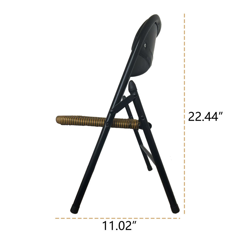 Ensemble de 4 chaises en rotin
