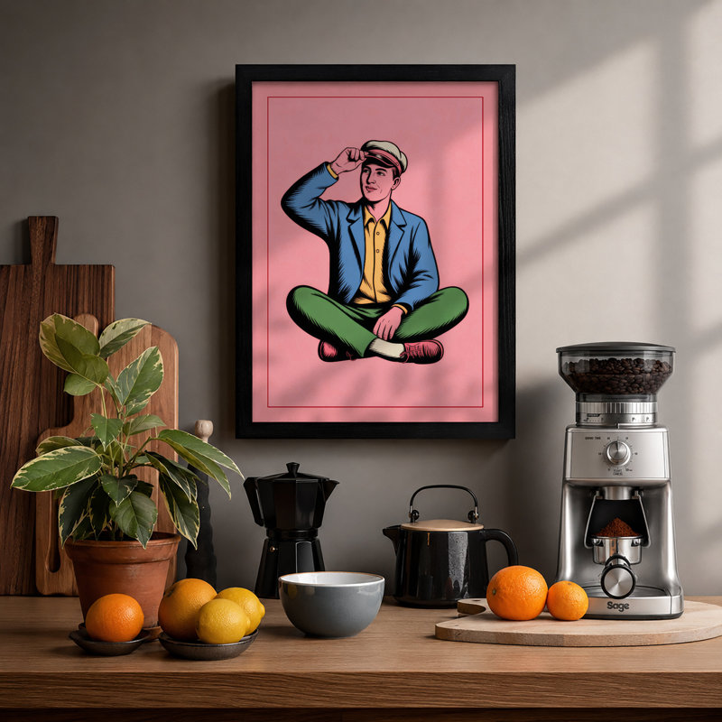 Casual Moment Pop Art - Print, Black, A3 - 42.0 x 29.7 cm