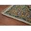 Tapis oriental indien à motif géométrique orange 4 x 6