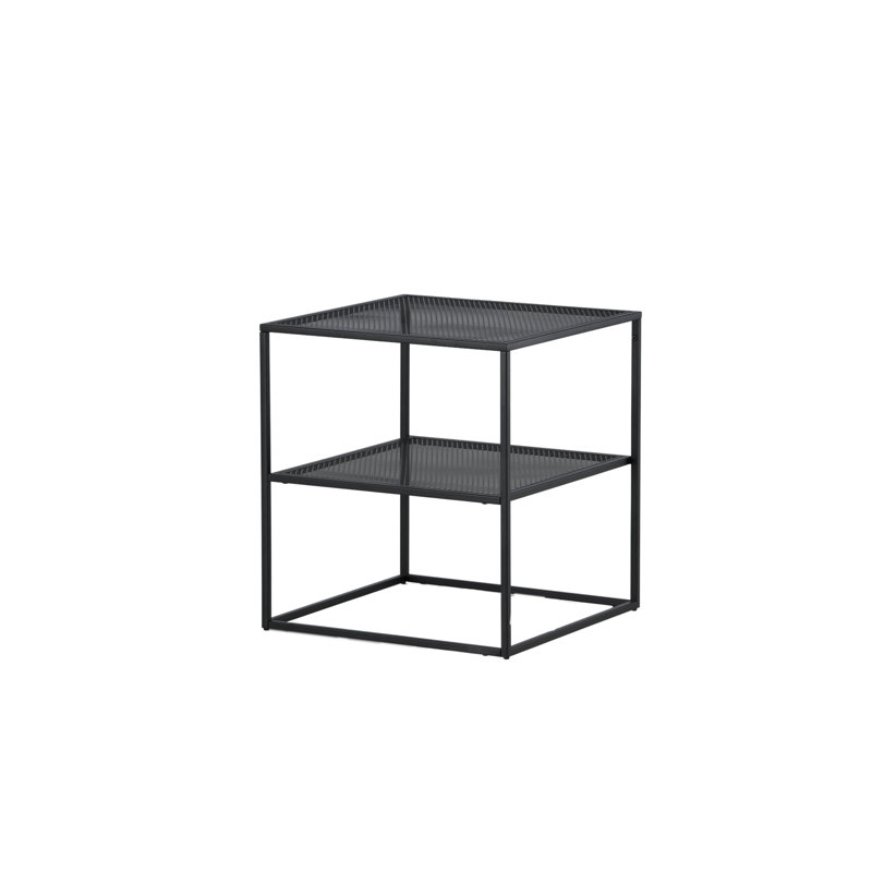 Jake-Tyler Frame Coffee Table with Storage, Black
