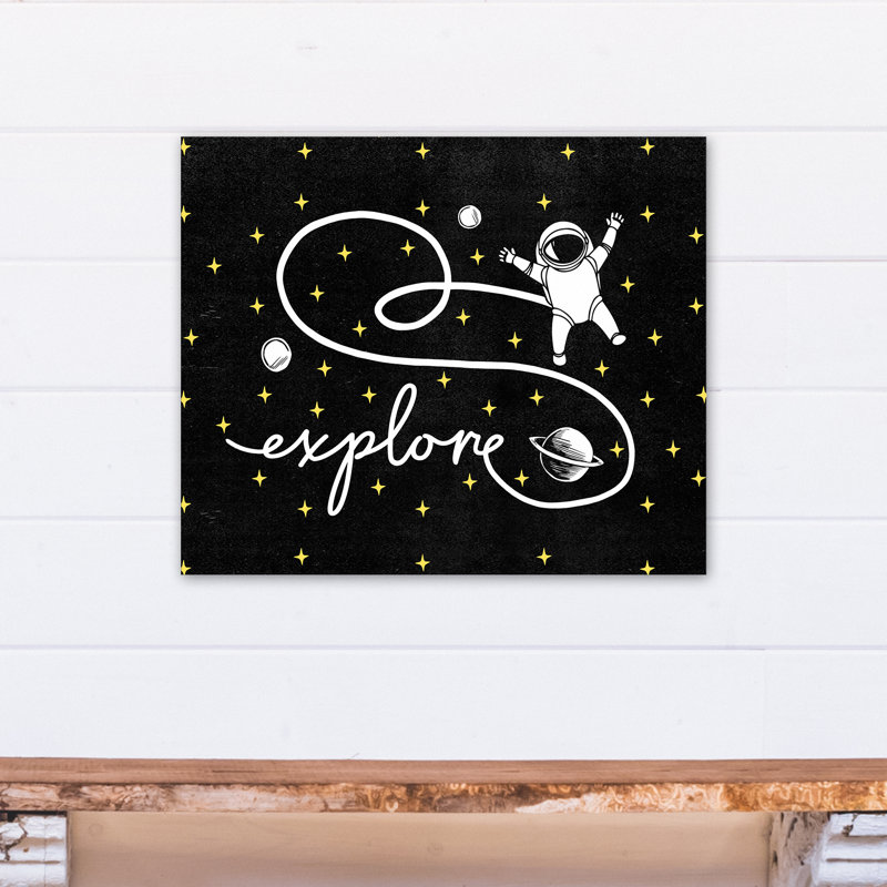 Art sur toile astronaute explor space Maley, Toile tendue, H 20 po x l 24 po x P 1,25 po