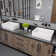 EAGO 14.125'' White Ceramic Rectangular Bathroom Sink with Overflow