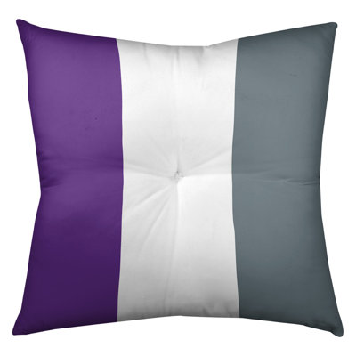 Striped Reversible Throw Pillow