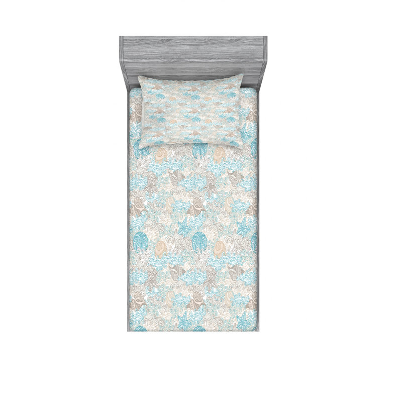 Microfiber Sheet Set, Twin Sheet Set with Fitted Sheet