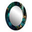 Otoniel - Géode abstraite marbre vert et bleu II - miroir mural en marbre, miroir décoratif moderne, impression d'art en métal-1849850939-1849850943